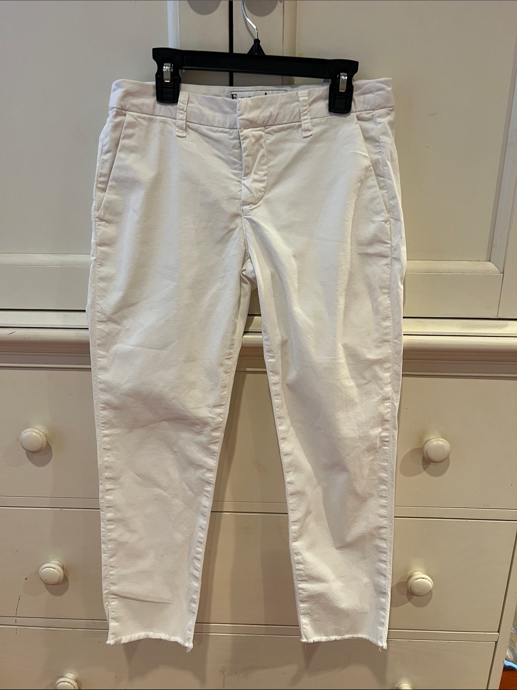 Frank & Eileen White Slim Casual Pants